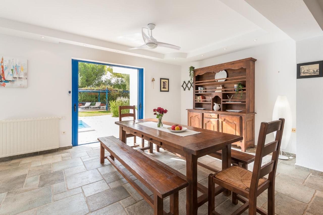 Summer Villa Pasiphae Private Pool - Bbq -Beach 2Min Сунион Экстерьер фото