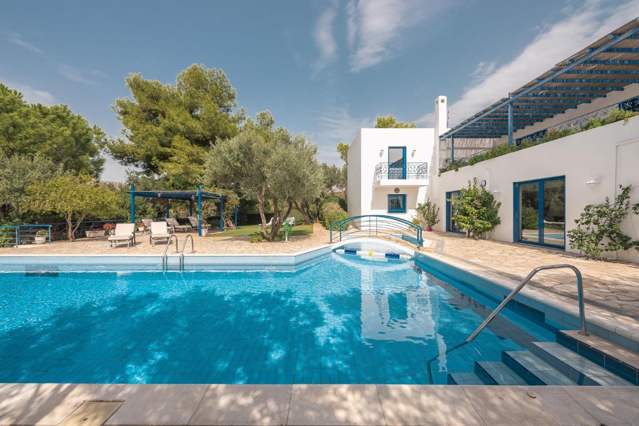 Summer Villa Pasiphae Private Pool - Bbq -Beach 2Min Сунион Экстерьер фото