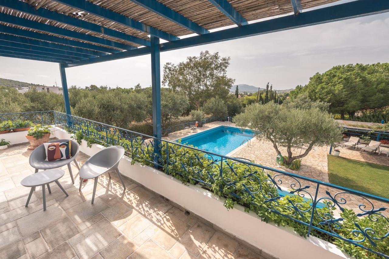 Summer Villa Pasiphae Private Pool - Bbq -Beach 2Min Сунион Экстерьер фото