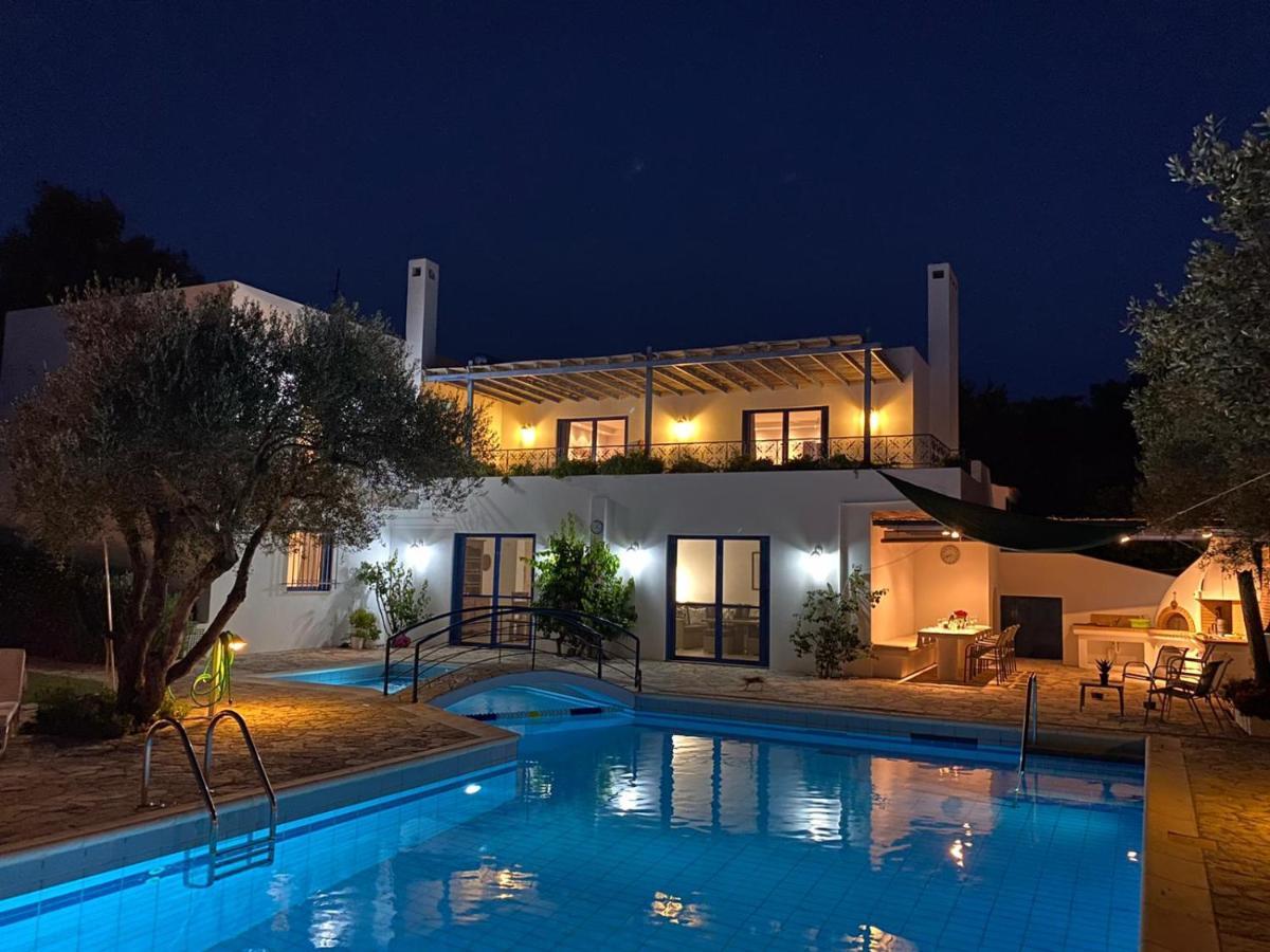 Summer Villa Pasiphae Private Pool - Bbq -Beach 2Min Сунион Экстерьер фото